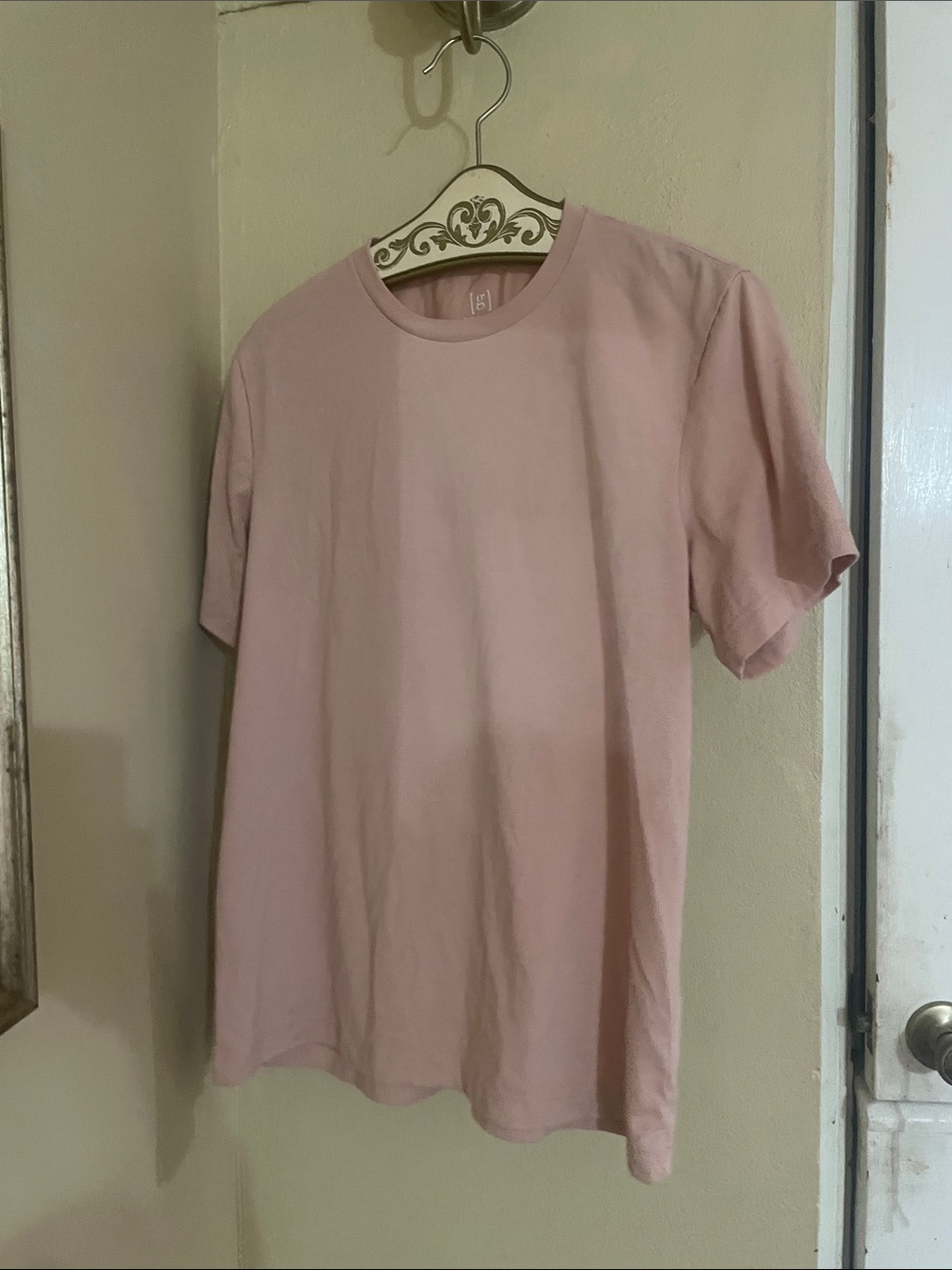 George Men's Short-Sleeve Crew Tee in Light Pink